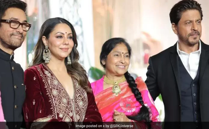 Shah Rukh Khan And His Wife Gauri Attend Aamir Khan's Daughter Ira Khan's Wedding Reception